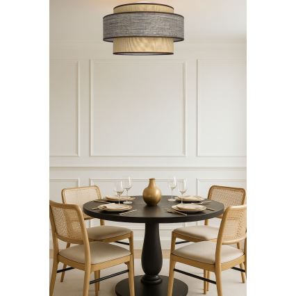Deckenleuchte GRACE 1xE27/60W/230V beige/braun