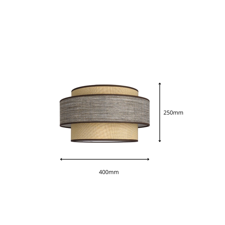 Deckenleuchte GRACE 1xE27/60W/230V beige/braun