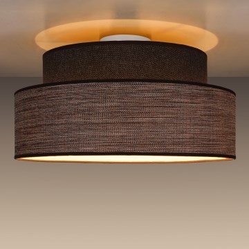 Deckenleuchte GRACE 1xE27/60W/230V braun/beige