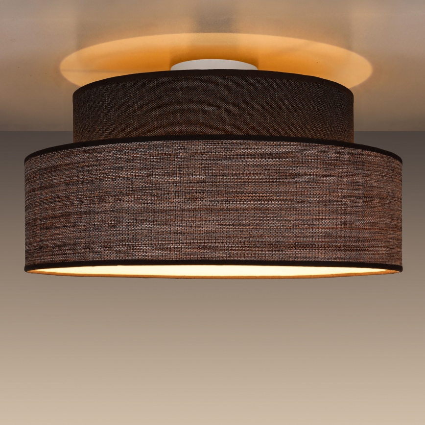 Deckenleuchte GRACE 1xE27/60W/230V braun/beige