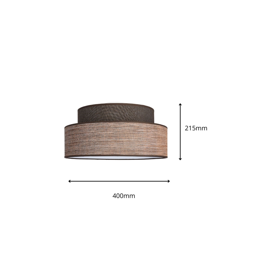 Deckenleuchte GRACE 1xE27/60W/230V braun/beige