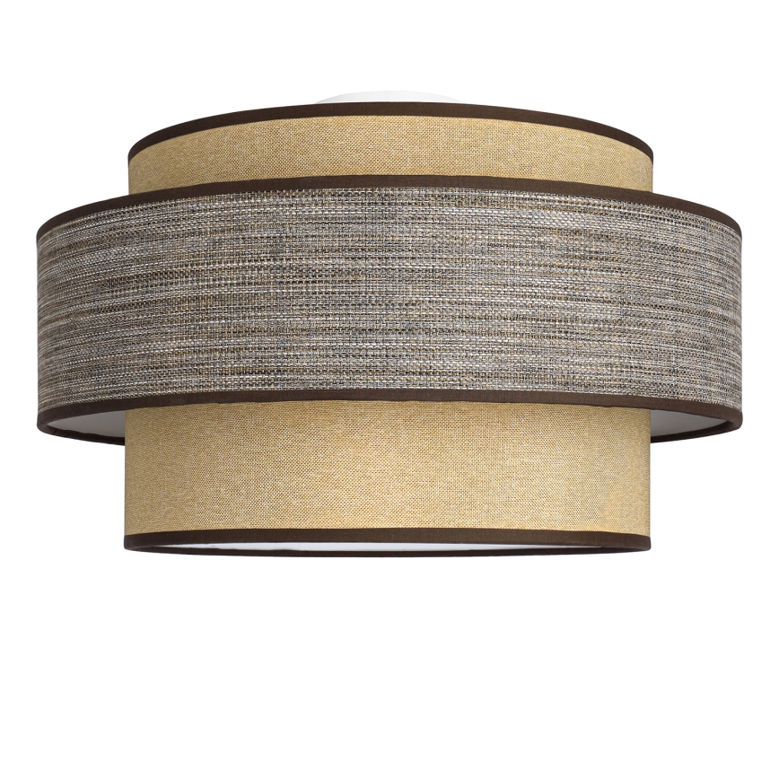 Deckenleuchte GRACE 1xE27/60W/230V d 40 cm beige/braun