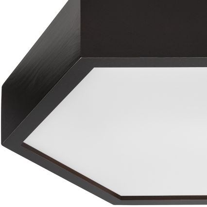 Deckenleuchte HEX 2xE27/60W/230V d 43 cm Kiefer Wenge