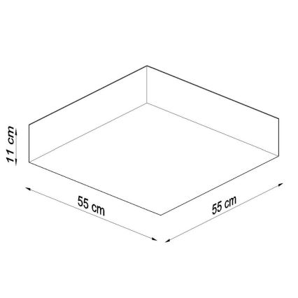 Deckenleuchte HORUS 4xE27/60W/230V weiß