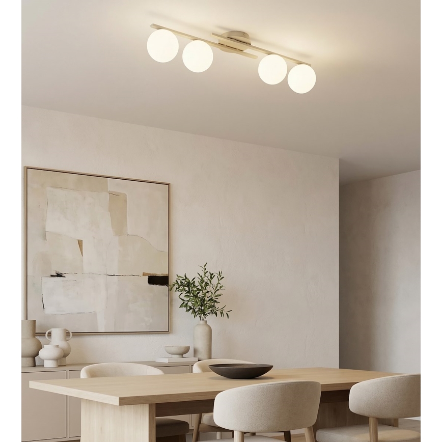 Deckenleuchte KAIRO 4xE14/10W/230V beige