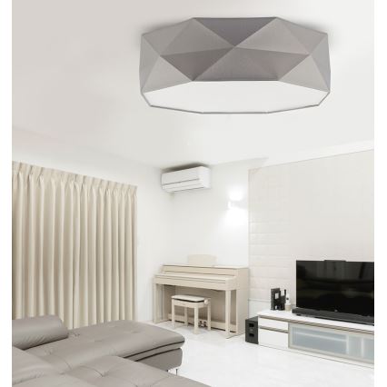 TK Lighting 1566 - Deckenleuchte KANTOOR 4xE27/60W/230V grau