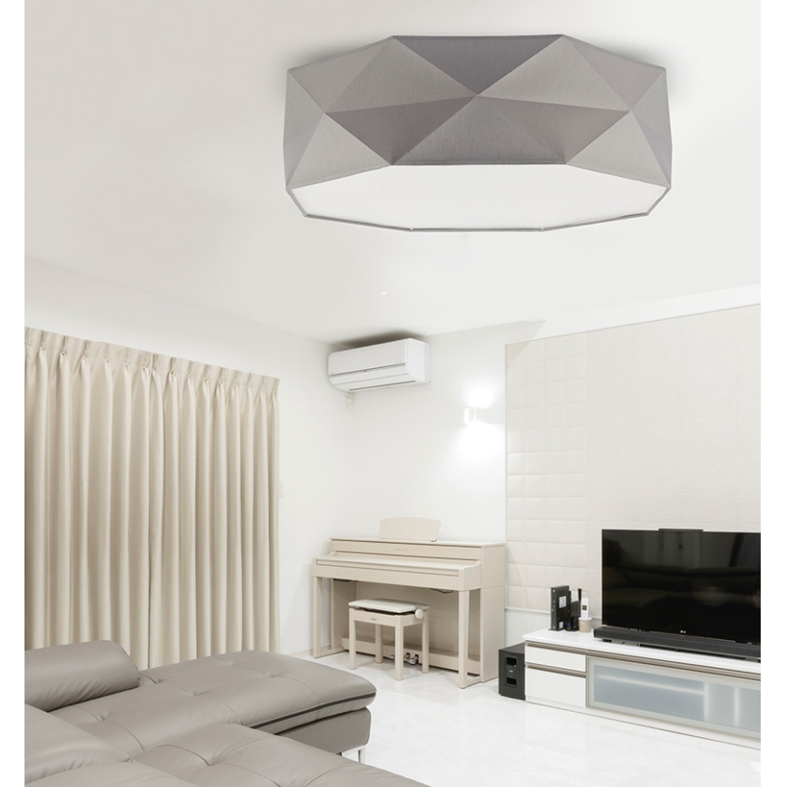 TK Lighting 1566 - Deckenleuchte KANTOOR 4xE27/60W/230V grau