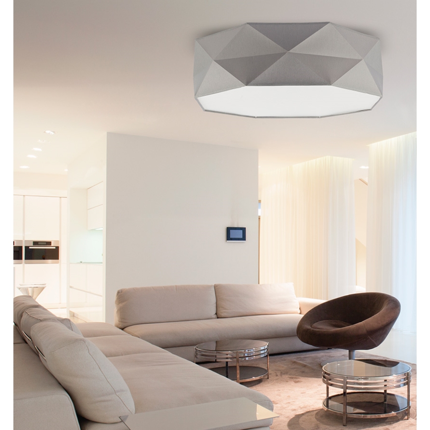 TK Lighting 1566 - Deckenleuchte KANTOOR 4xE27/60W/230V grau