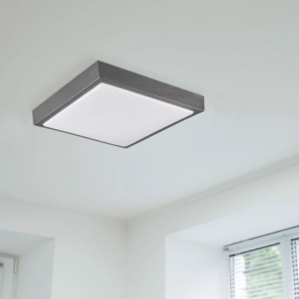 Deckenleuchte KAZIMIERZ 2xE27/20W/230V 29,5x29,5 cm schwarz
