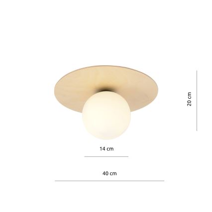 Deckenleuchte KENZO 1xE14/10W/230V beige