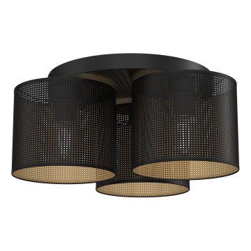 Deckenleuchte LOFT SHADE 3xE27/60W/230V schwarz/gold, aufgesetzt