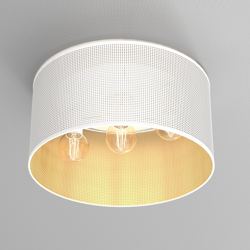 Deckenleuchte LOFT SHADE 3xE27/60W/230V weiß/gold