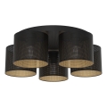 Deckenleuchte LOFT SHADE 5xE27/60W/230V schwarz/gold