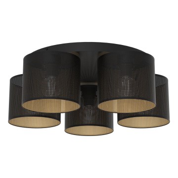 Deckenleuchte LOFT SHADE 5xE27/60W/230V schwarz/gold