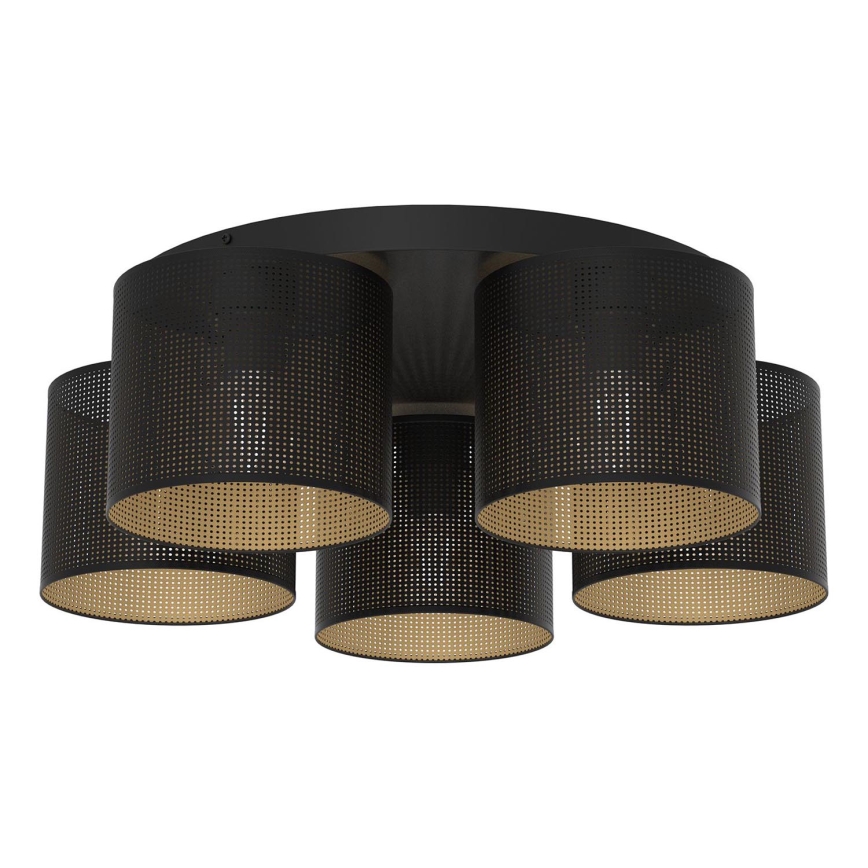Deckenleuchte LOFT SHADE 5xE27/60W/230V schwarz/gold