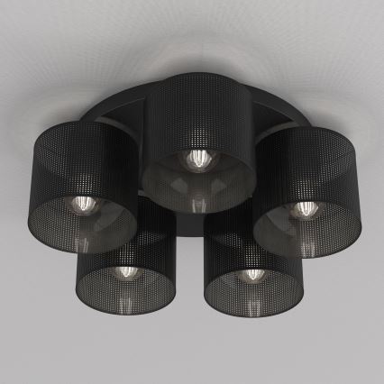 Deckenleuchte LOFT SHADE 5xE27/60W/230V schwarz