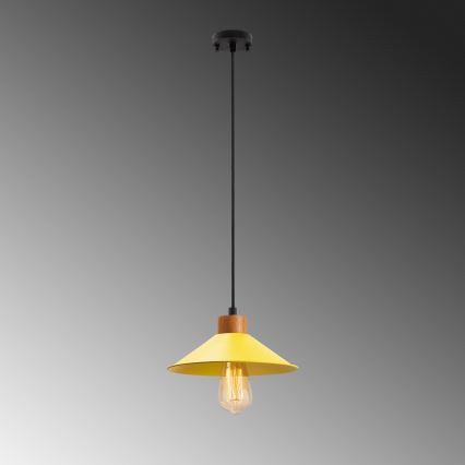 Deckenleuchte MANAVGAT 1xE27/40W/230V gelb/braun