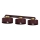 Deckenleuchte MARTI 3xE27/15W/230V 68x20,5 cm bordeaux/gold