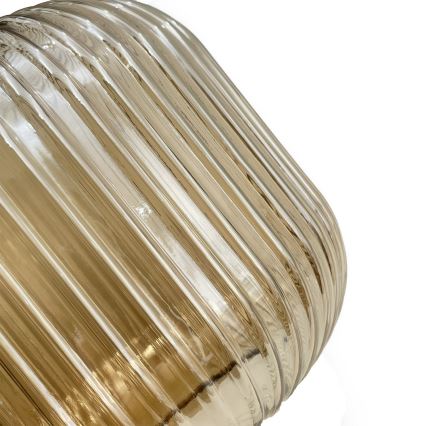 Deckenleuchte MILOU WOOD 1xE27/15W/230V Eiche/rauchiges Beige Ø 20 cm