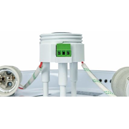 Deckenleuchte mit Bewegungs- und Dämmerungssensor MANA, 2x E27 (max. 40 W), 230 V, Ø 30 cm, weiß
