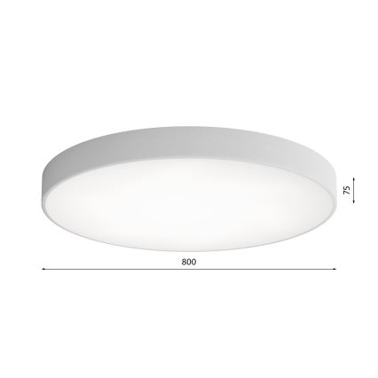 Deckenleuchte mit einem Sensor CLEO 6xE27/24W/230V d. 80 cm grau