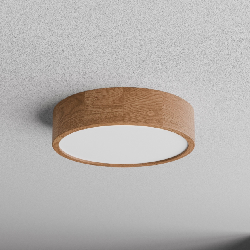 Deckenleuchte mit Sensor CLEO 3xE27/24W/230V pr. 37,5 cm Eiche