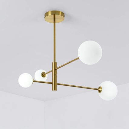 Deckenleuchte mit Stange DORADO 4xG9/40W/230V gold