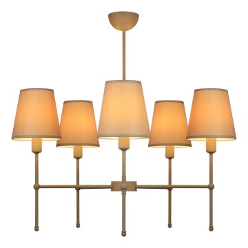 Deckenleuchte mit Stange MADELA 5xE14/40W/230V weiß/beige