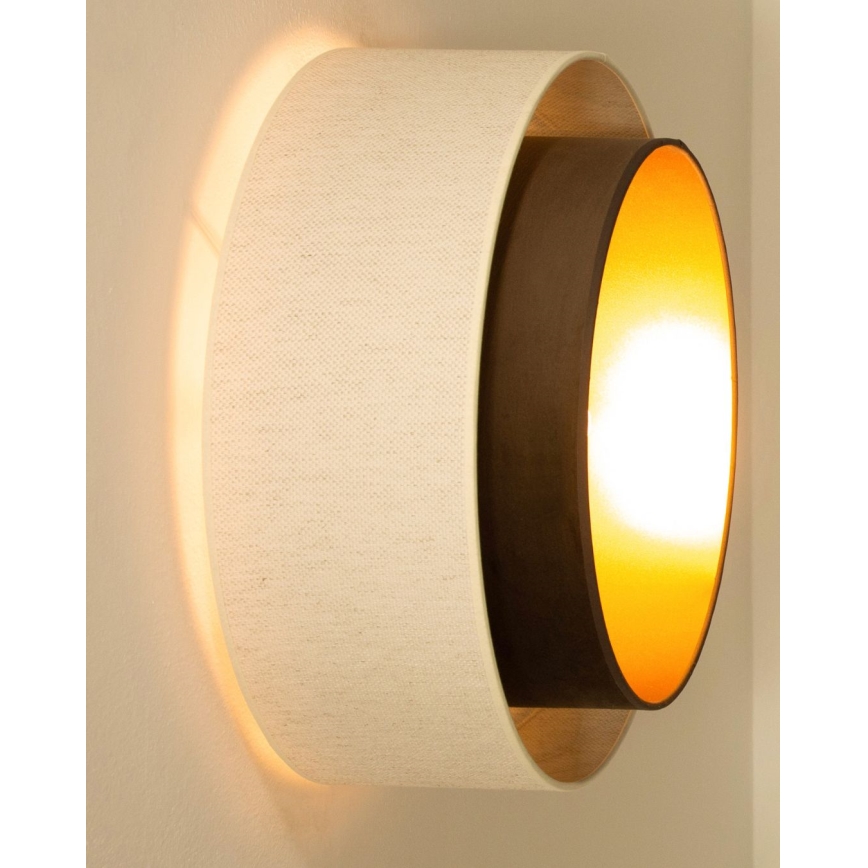 Deckenleuchte NATIA 1xE27/60W/230V weiß/braun