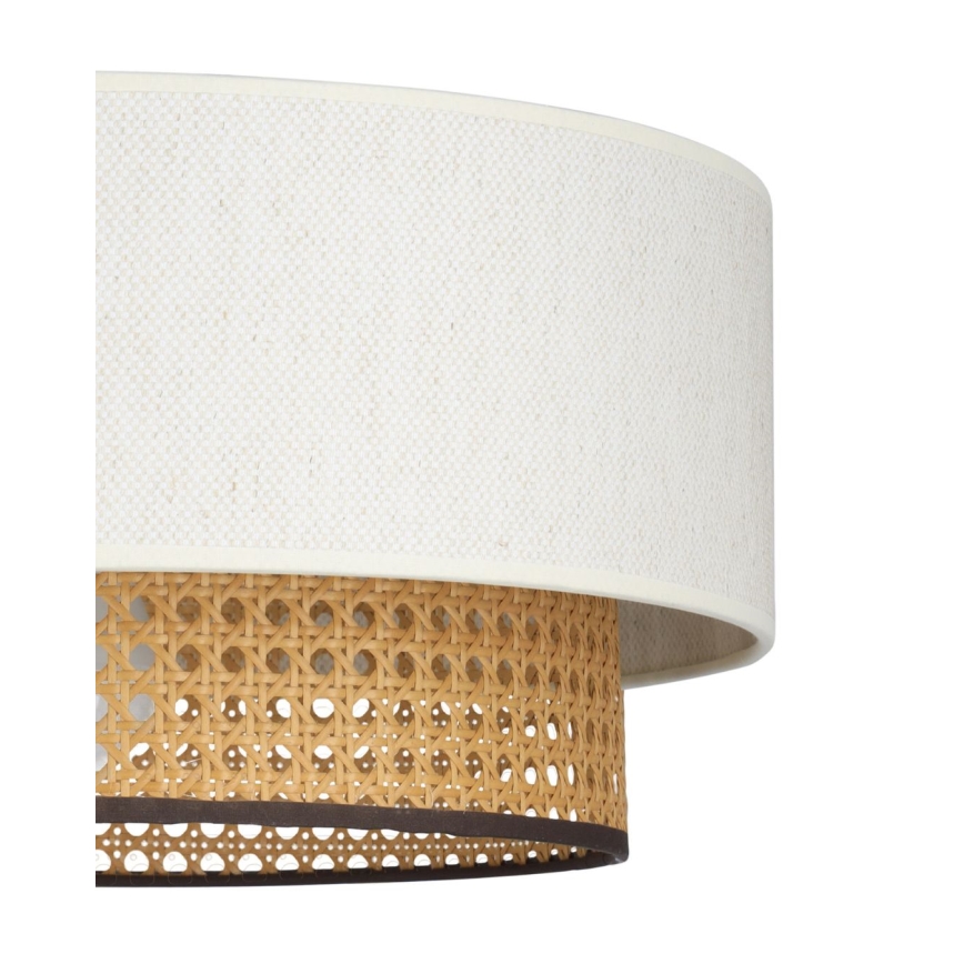 Deckenleuchte NATIA 1xE27/60W/230V Ø 45 cm weiß/braun