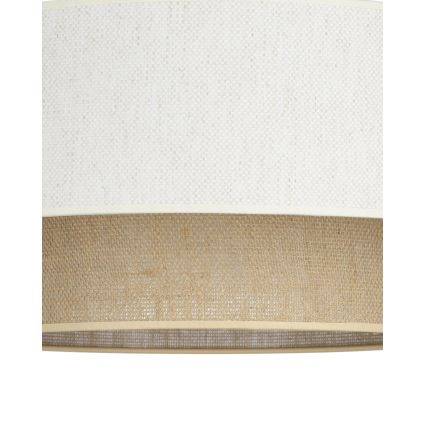 Deckenleuchte NATIA 1xE27/60W/230V Ø 45 cm weiß/braun