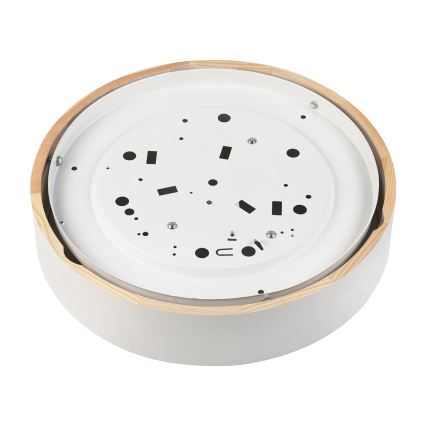 Deckenleuchte NATURAL 3xE27/15W/230V Ø 37,5 cm Kiefer/Weiß