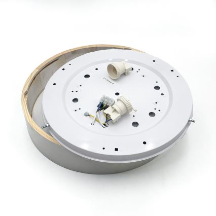 Deckenleuchte NATURAL 3xE27/15W/230V Ø 37,5 cm Kiefer/Weiß