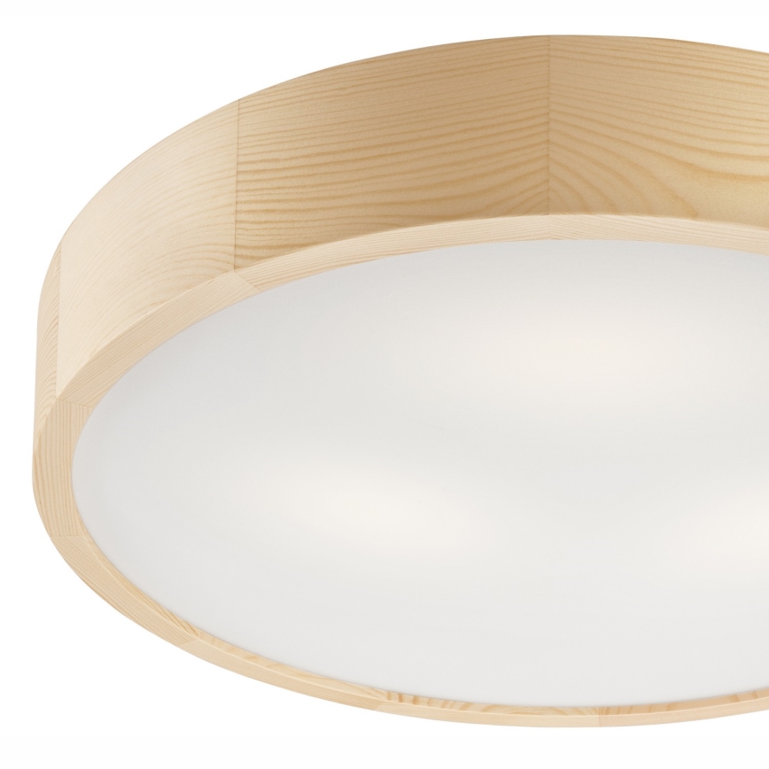 Deckenleuchte NATURAL 3xE27/60W/230V Ø 47,5 cm Kiefer
