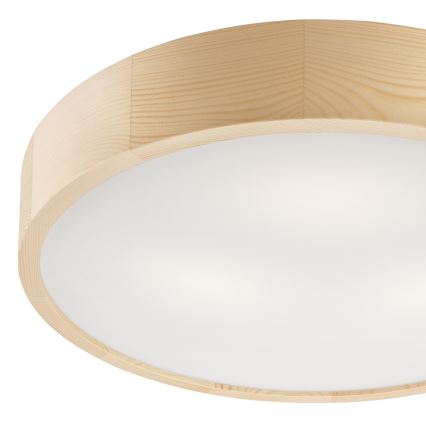 Deckenleuchte NATURAL 3xE27/60W/230V ø 47 cm Kiefer