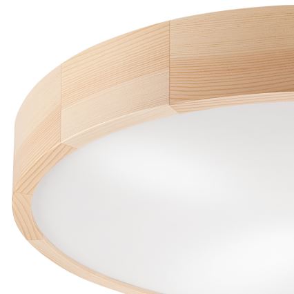Deckenleuchte NATURAL 4xE27/60W/230V ø 57 cm Kiefer