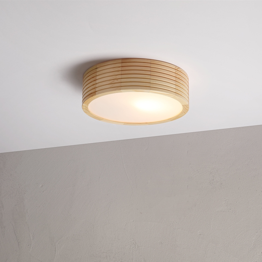 Deckenleuchte NATURAL MODERN 1xE27/15W/230V Ø 27,5 cm Kiefer