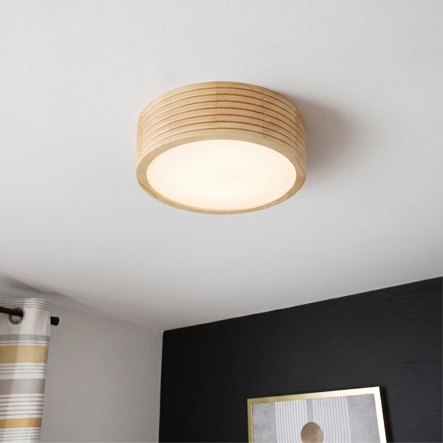 Deckenleuchte NATURAL MODERN 1xE27/15W/230V Ø 27,5 cm Kiefer