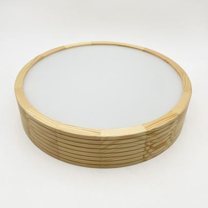 Deckenleuchte NATURAL MODERN, 2x E27/15 W/230 V, Ø 37,5 cm, Kiefer
