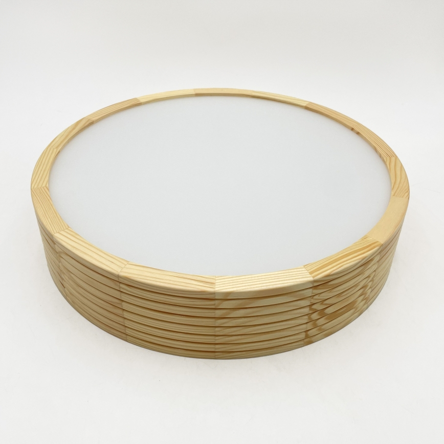 Deckenleuchte NATURAL MODERN, 2x E27/15 W/230 V, Ø 37,5 cm, Kiefer
