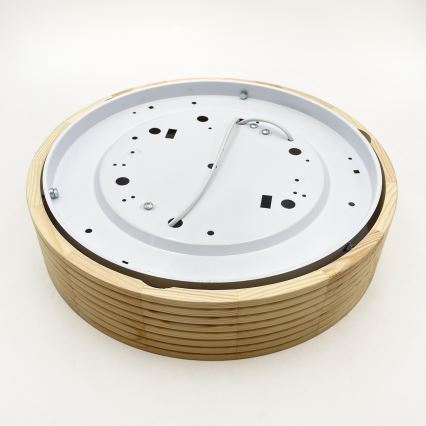 Deckenleuchte NATURAL MODERN, 2x E27/15 W/230 V, Ø 37,5 cm, Kiefer