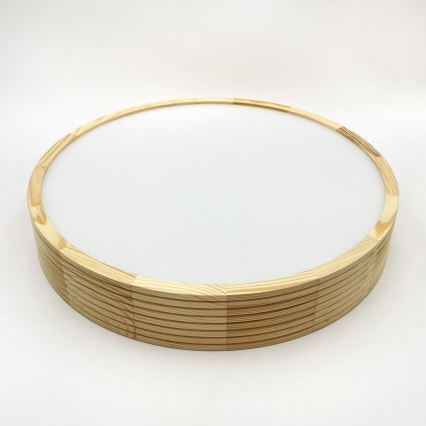 Deckenleuchte NATURAL MODERN 3xE27/15W/230V Ø 47,5 cm Kiefernholz