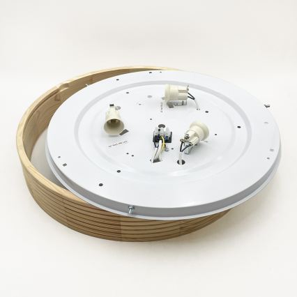 Deckenleuchte NATURAL MODERN 3xE27/15W/230V Ø 47,5 cm Kiefernholz