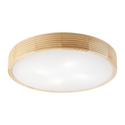 Deckenleuchte NATURAL MODERN 4xE27/15W/230V Ø 58 cm Kiefer
