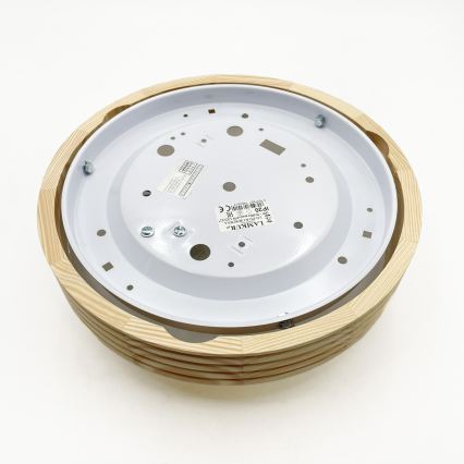 Deckenleuchte NATURAL MODERN SLIM 1xE27/15W/230V Ø 27,5 cm Kiefer