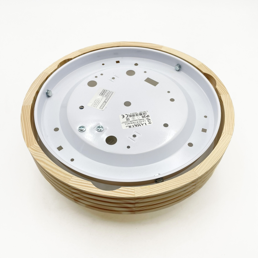 Deckenleuchte NATURAL MODERN SLIM 1xE27/15W/230V Ø 27,5 cm Kiefer