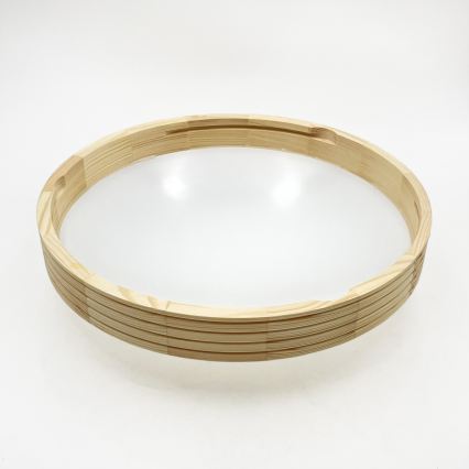 Deckenleuchte NATURAL MODERN SLIM 2xE27/15W/230V Ø 37,5 cm Kiefer