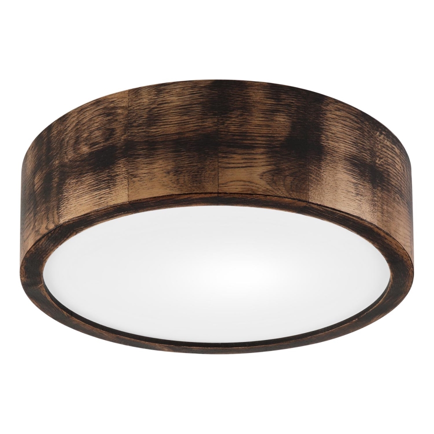 Deckenleuchte OAK SMOKY 1xE27/15W/230V ø 27,5 cm Eiche/dunkelbraun