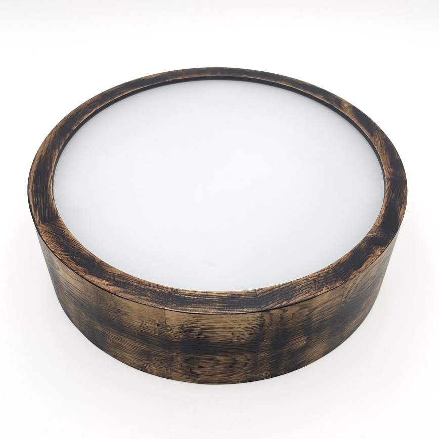 Deckenleuchte OAK SMOKY 1xE27/15W/230V ø 27,5 cm Eiche/dunkelbraun
