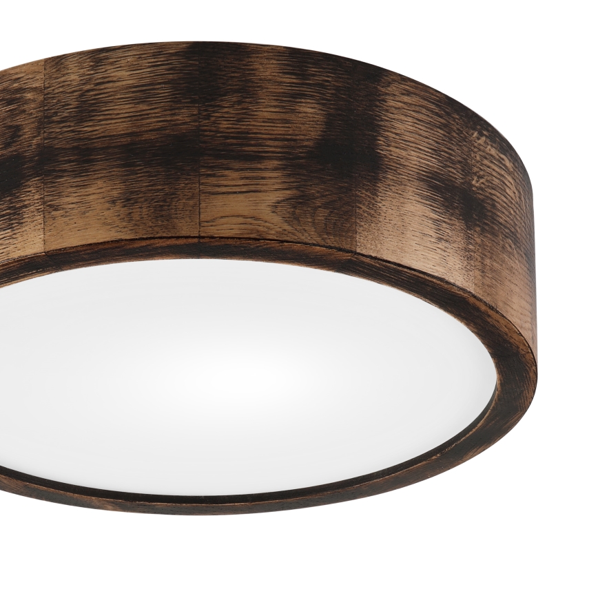 Deckenleuchte OAK SMOKY 1xE27/15W/230V ø 27,5 cm Eiche/dunkelbraun